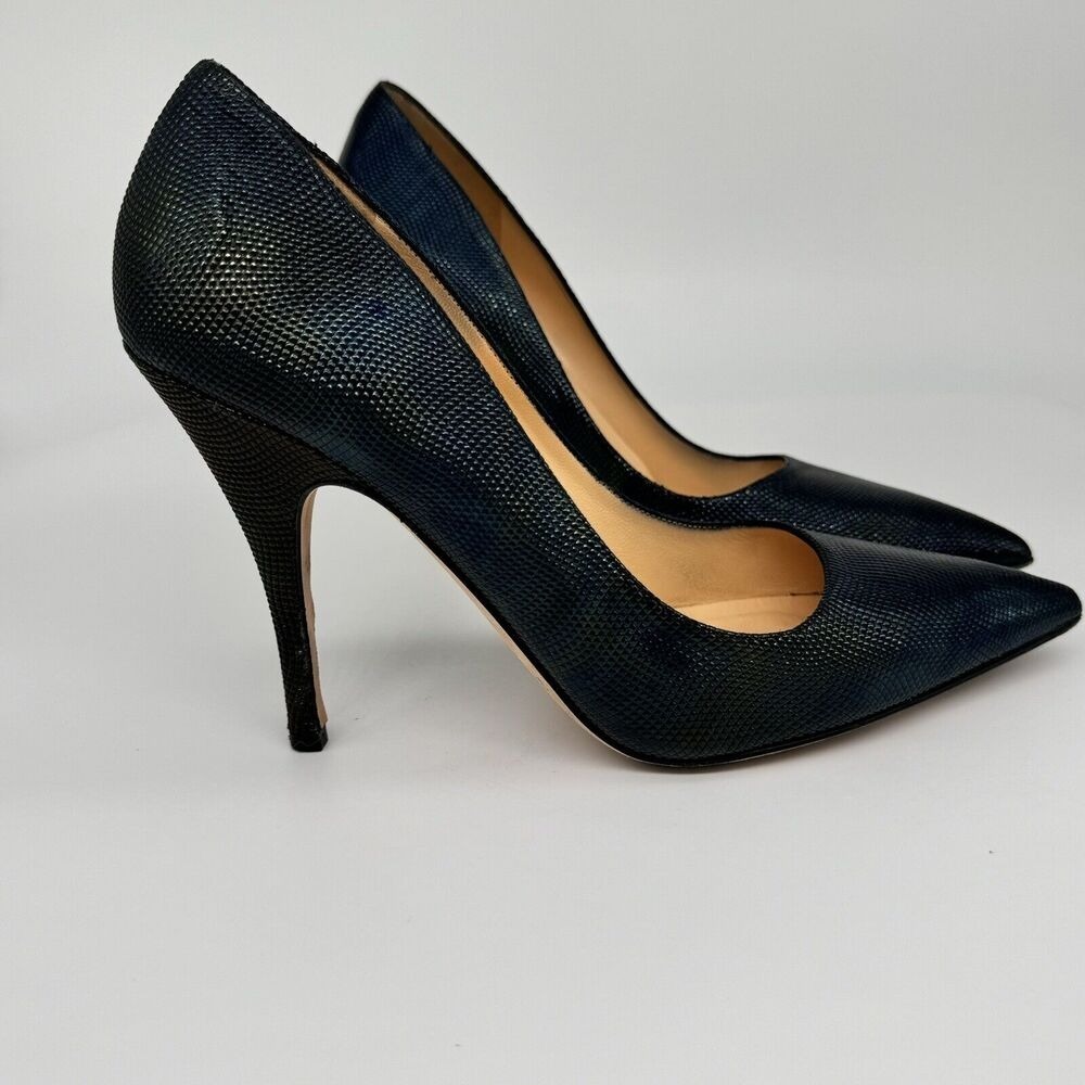 Kate Spade Womens Iridescent Pointy Stiletto Heel Pump Size 8.5B Blue Green Y2K‎
